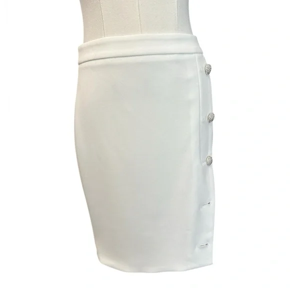 GENERATION LOVE Tanya Crepe Skirt White Side Slit Women Size 4 $265 MSRP NWT - Picture 7 of 16